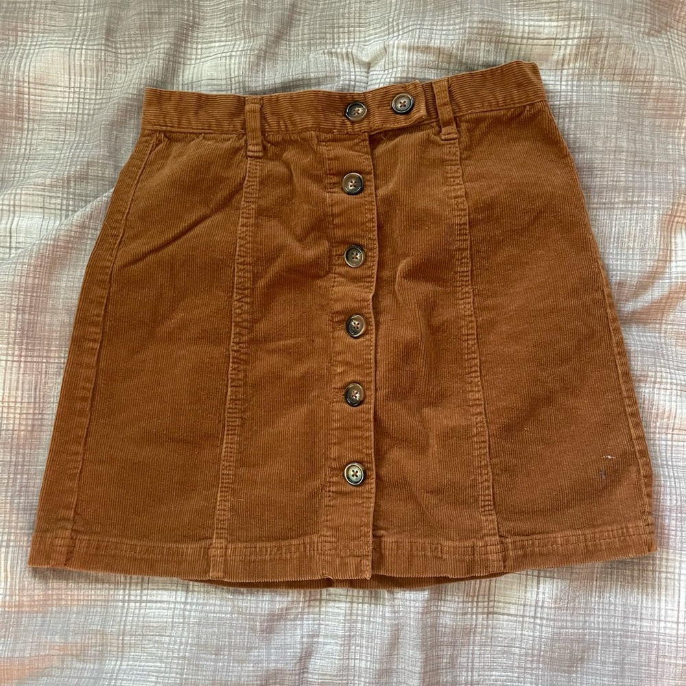 forever 21 corduroy mini skirt